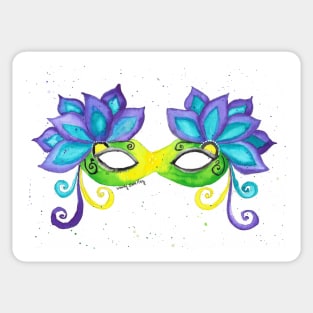 Mardi Gras Mask Sticker